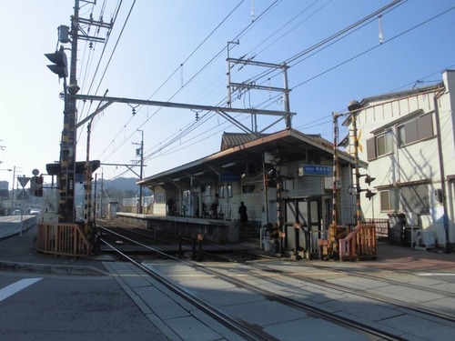 京阪石坂線「唐橋前」駅